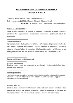PROGRAMMA Tedesco 4B 13-14