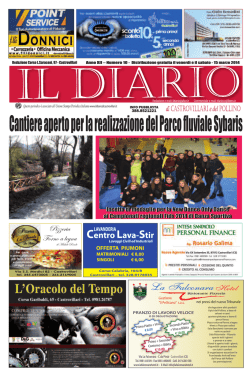 Cantiere aperto per la realizzazione del Parco fluviale Sybaris