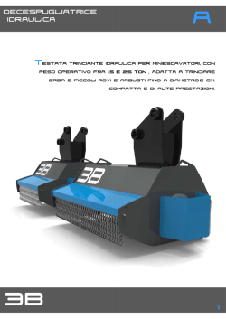 DECESPUGLIATRICE IDRAULICA