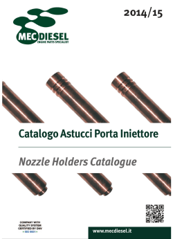 2014/15 Catalogo Astucci Porta Iniettore