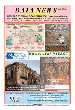 Aprile edizione completa - Centro Documentazione beni Culturali