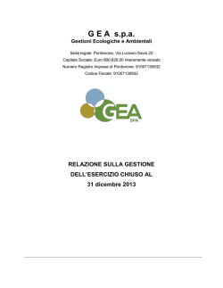 Download - GEA &ndash; Gestioni Ecologiche e Ambientali