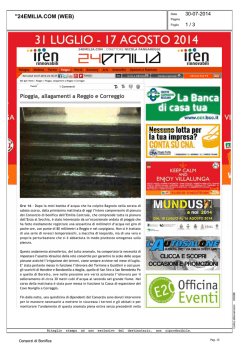 rassegna stampa 30 luglio 2014