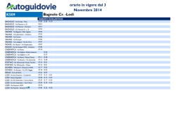 K509 Bagnolo Cr. -Lodi orario in vigore dal 3 Novembre 2014
