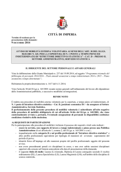 Avviso mob esterna_Istruttore direttivo_statistica
