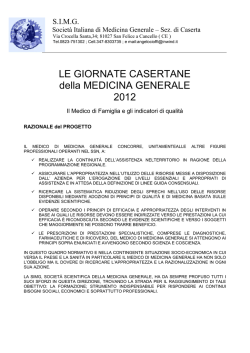 LE GIORNATE CASERTANE della MEDICINA