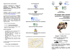 Il corpo che vorrei - Centro Milanese di Psicoanalisi