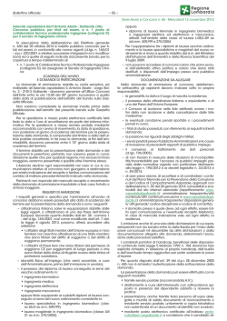 Bollettino Ufficiale Serie Avvisi e Concorsi n. 46