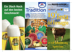 Sabato, 27. settembre 2014 - ALLES-K&Auml;SE.at