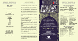 16a RASSEGNA POLIFONICA FARNESIANA 16a