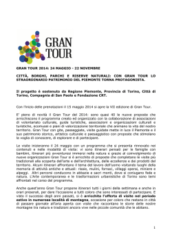 GRANTOUR 2014 Comunicato stampa