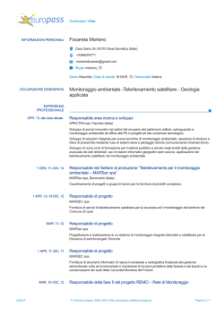 Curriculum Vitae - Universit&agrave; degli Studi del Sannio
