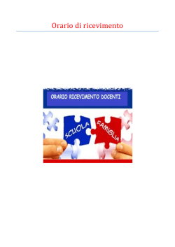 Orario di ricevimento