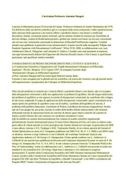 curriculum maugeri a - Universit&agrave; degli Studi di Messina