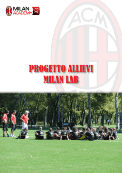 PROGETTO ALLIEVI MILAN LAB