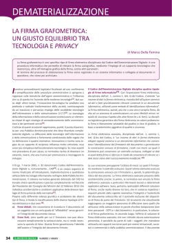 DEMATERIALIZZAZIONE - Il Documento Digitale