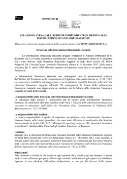 Traduzione dalla lingua romena - Onix