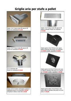 Griglie aria per stufe a pellet