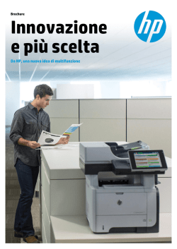Innovazione e pi&ugrave; scelta