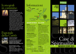 Case di Spiritualit&agrave; - Arcidiocesi di Torino