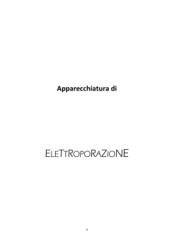 ELETTROPORAZIONE