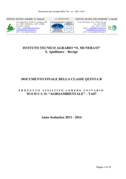 classe 5&deg; B - ITA "O. Munerati" Rovigo