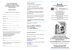 Scheda di iscrizione - Comune di Novellara