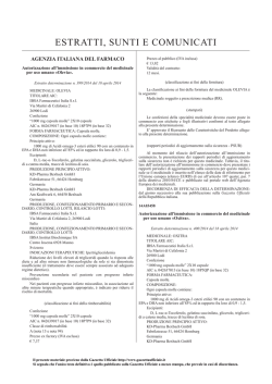ESTRATTI, SUNTI E COMUNICATI