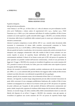 scarica la sentenza - Giurisprudenza delle imprese