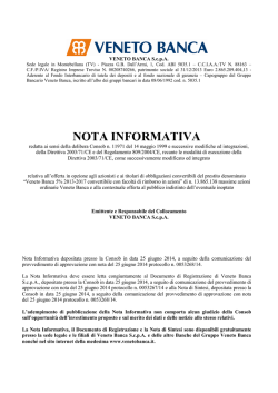 NOTA INFORMATIVA