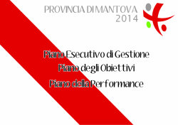 PEG - PDO - Piano della performance 2014