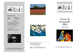 Corso di fotografia 2014 - Circolo fotografico abbiatense