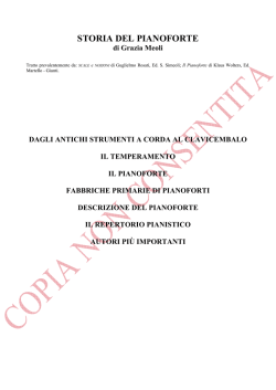 STORIA DEL PIANOFORTE