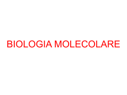 Biologia Molecolare