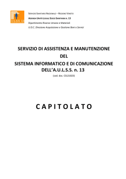 Capitolato speciale