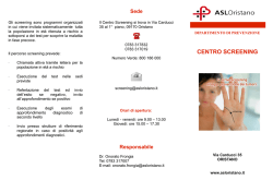 Carta informativa Centro Screening