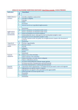 griglia valutazione discipline classi prime e seconda primaria 1