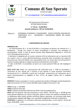 Pareri - Comune di San sperate