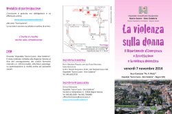 La violenza sulla donna
