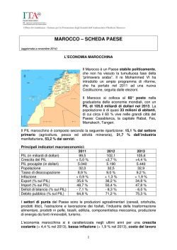 MAROCCO &ndash; SCHEDA PAESE