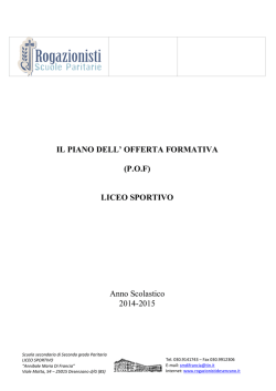 liceo sportivo - Istituto Rogazionisti