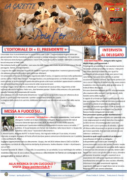 LA GAZETTE - Pointer Club Fran&ccedil;ais