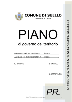 PARTE I&deg; - Comune di Suello
