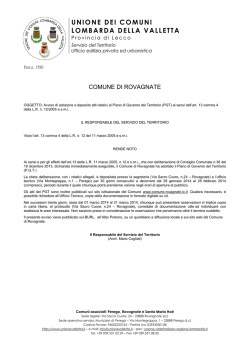 (PGT). - Comune di rovagnate