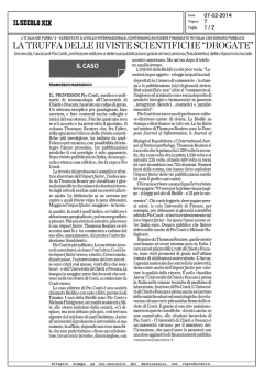 La truffa delle riviste scientifiche "drogate"