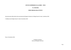 piano annuale 14 15 - Istituto Comprensivo di via Acerbi