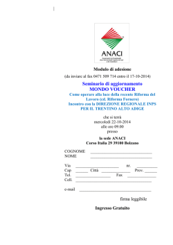 Seminario di aggiornamento MONDO VOUCHER