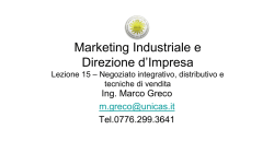Negoziato integrativo e distributivo, tecniche di vendita