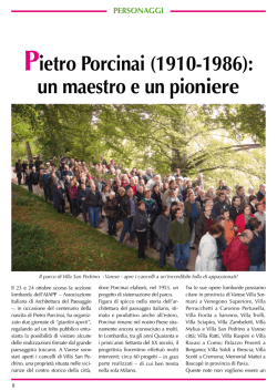 Pietro Porcinai (1910-1986): un maestro e un pioniere
