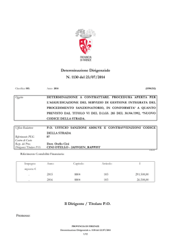 Determina - Provincia di Firenze